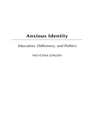 cover image of Anxious Identity